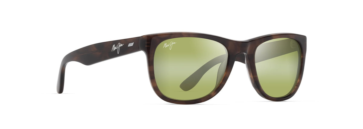 Maui Jim Kikonia sunglasses in Shiny Melange Brown Havana, angled view