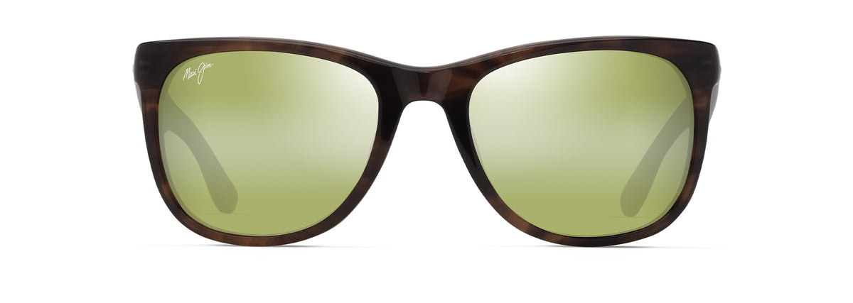 Maui Jim Kikonia XL sunglasses in Shiny Melange Brown Havana, front view