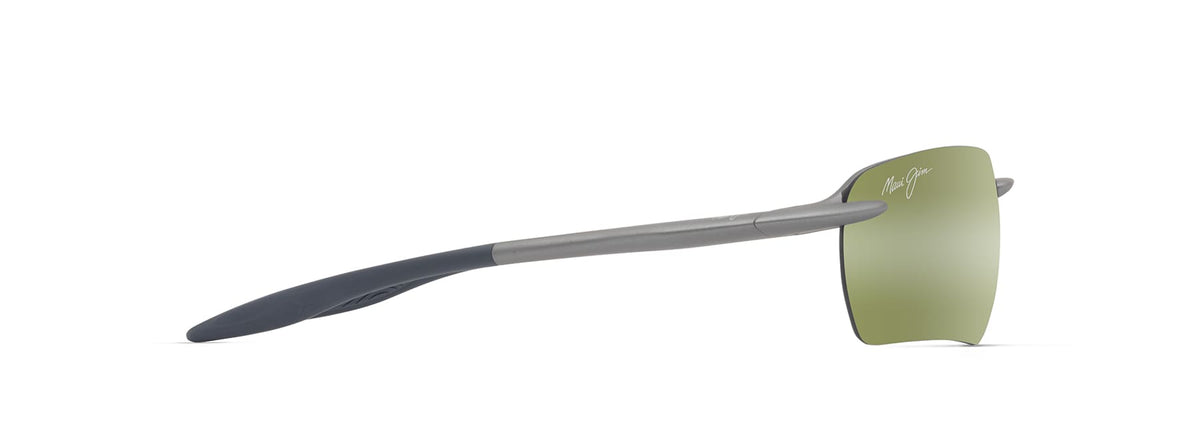 Maui Jim Hookipa Ultra G sunglasses in Matte Metal Grey, side view