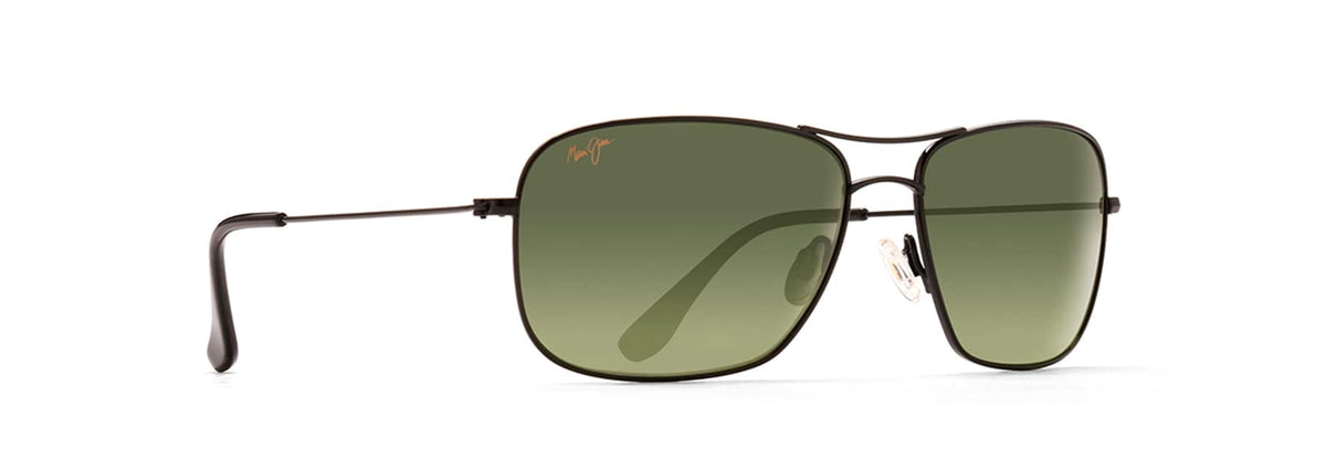 Maui Jim Wiki Wiki sunglasses in Gloss Black, angled view