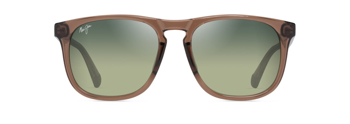 Maui Jim Kupa'a sunglasses in Shiny Trans Light Brown, front view