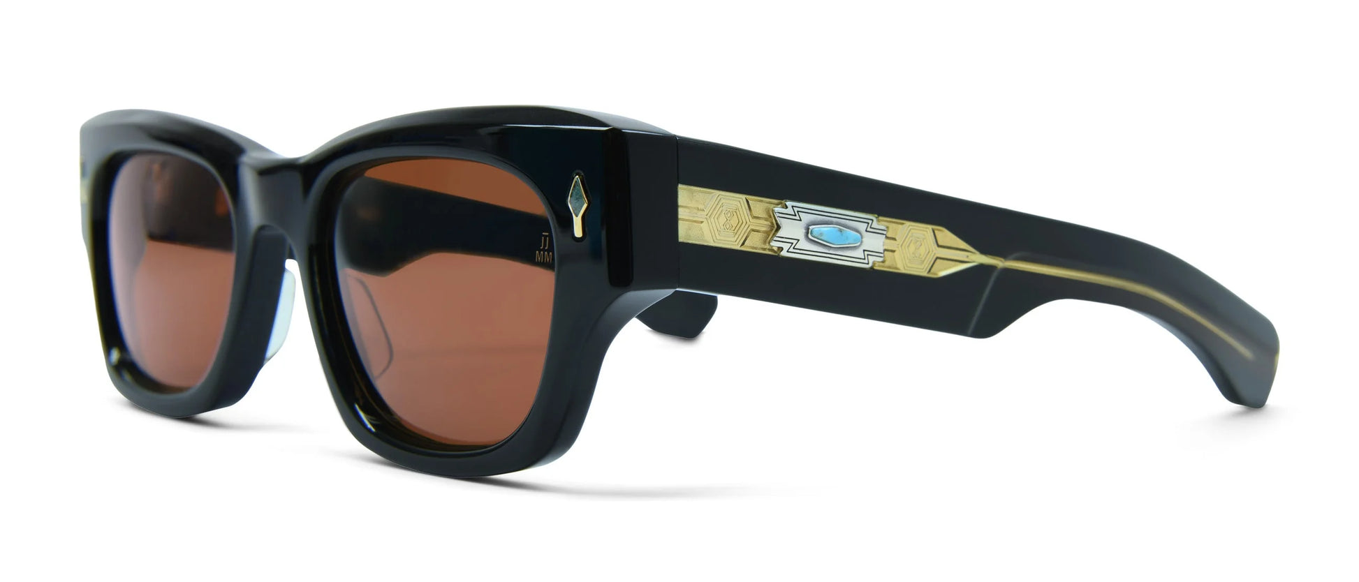 Zuma Jacques Marie Mage Alanui Sunglasses Black Turquoise Inlay