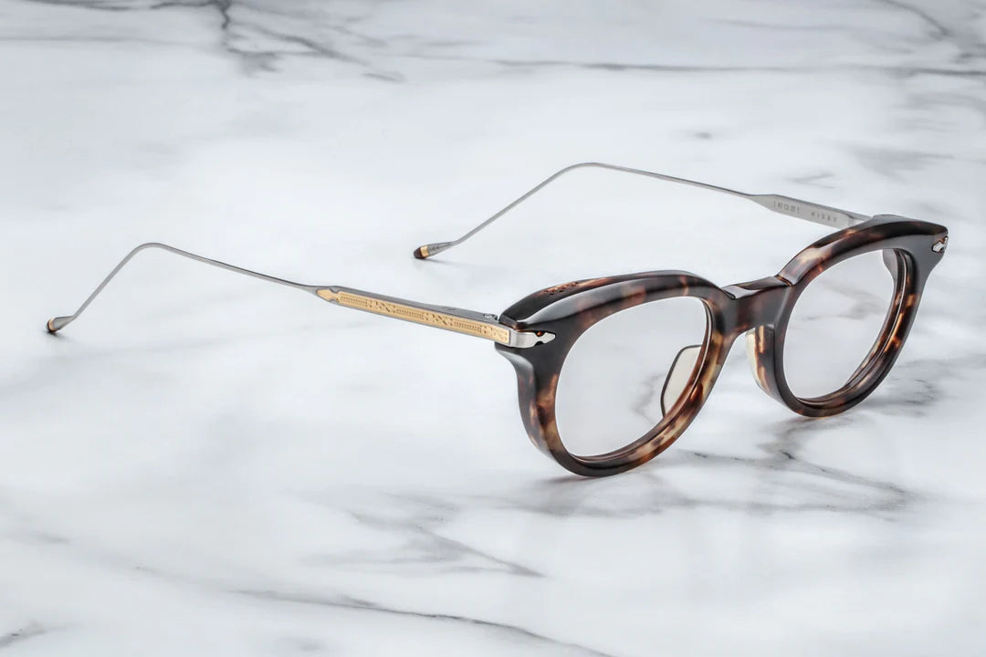 Hisao Jacques Marie Mage Round Eyeglasses Havana Tortoise