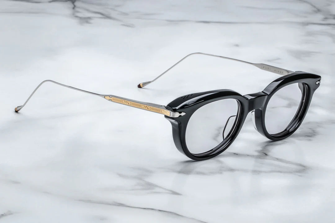 Hisao Jacques Marie Mage Round Eyeglasses Noir Black