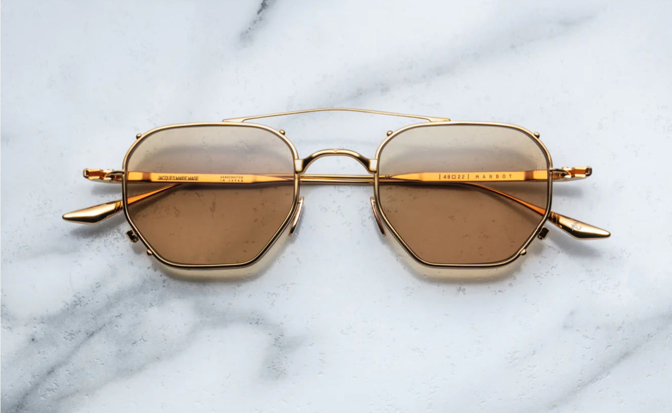 Marbot Jacques Marie Mage Aviator Gold Sunglasses