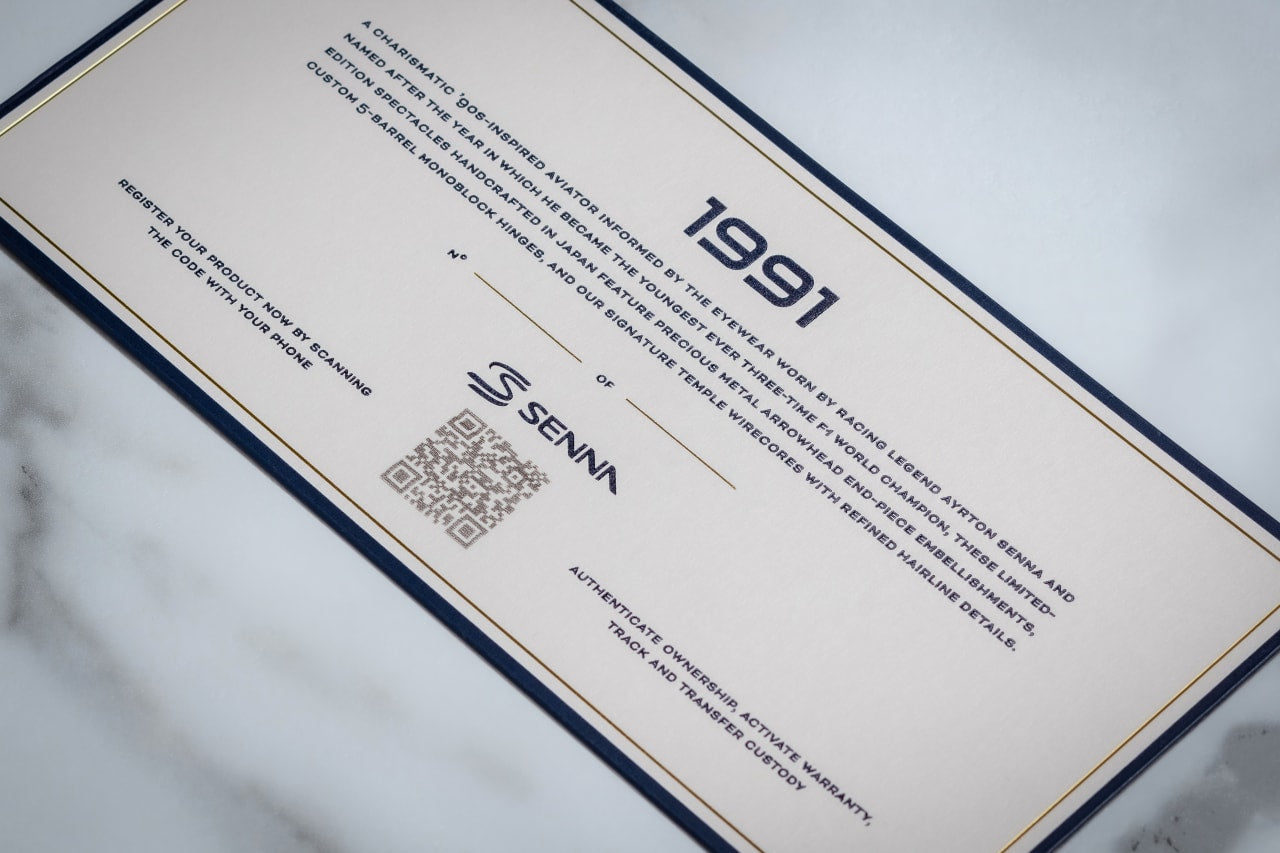 Presented in a limited run, the 1991 comes complete with a numbered certificate of authenticity.