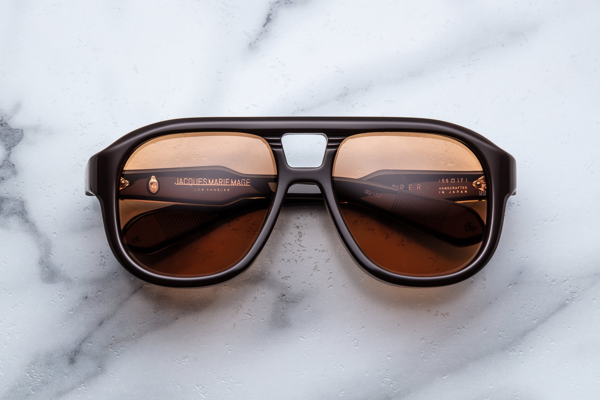 Jacques Marie Mage Jasper Sunglasses Walnut JMMYA-5K Front