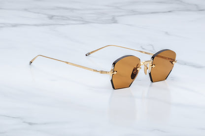 Jacques Marie Mage Oatman Sunglasses Suntan JMMOA-10F Side