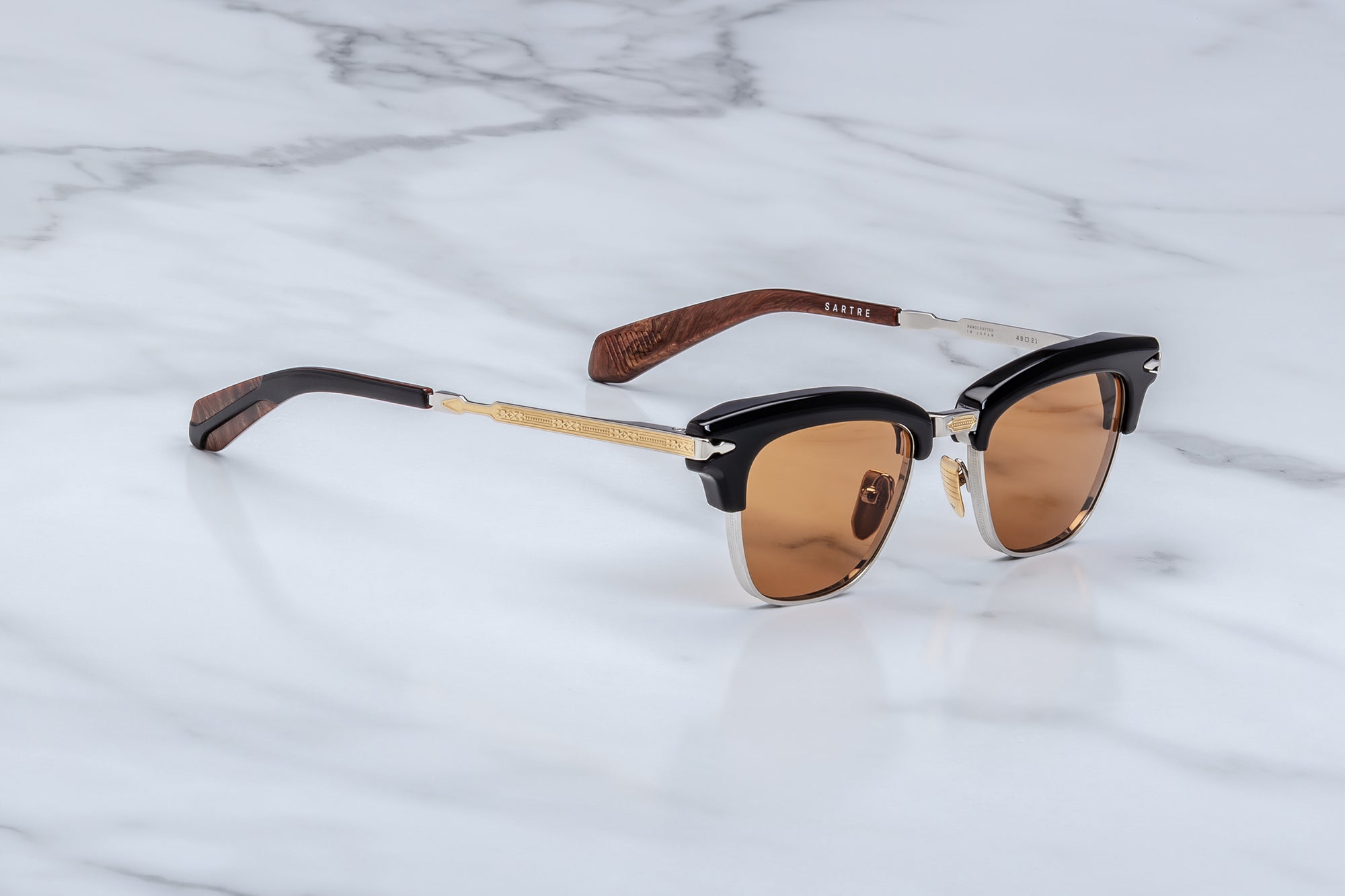 Jacques Marie Mage Sartre Sunglasses Noir X JMMTQ-10A Profile