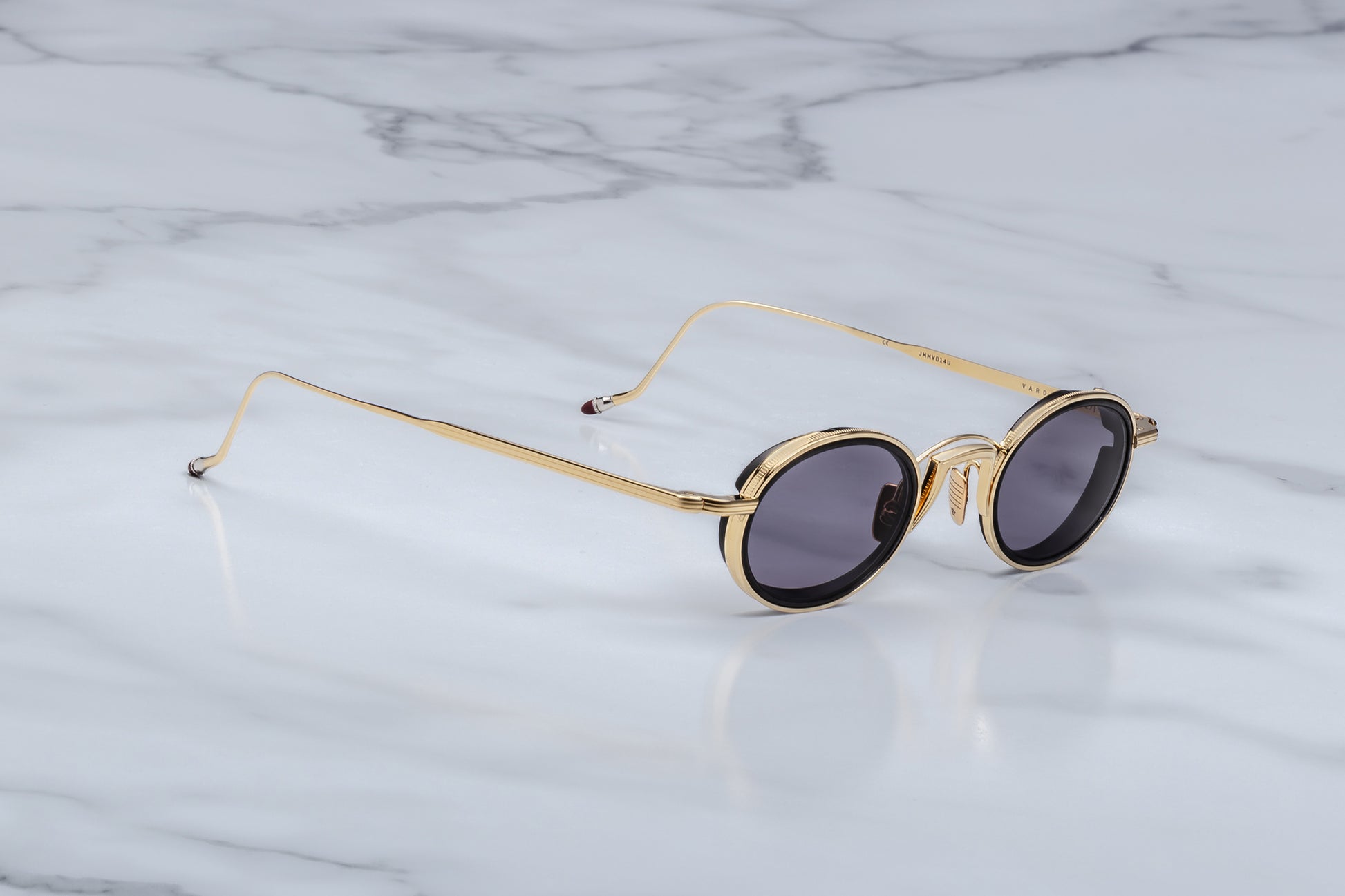 Jacques Marie Mage Varda Sunglasses Ebony JMMVD-14U Profile at Gazal Eyecare Roswell Atlanta