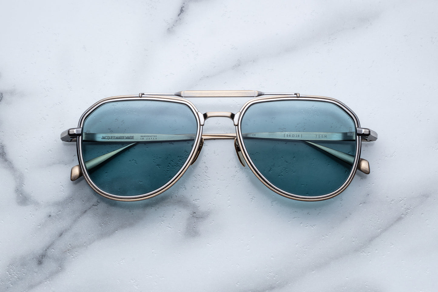 Jacques Marie Mage 755M Yellowstone Forever VI Sunglasses Commander Blue Star Spring Front