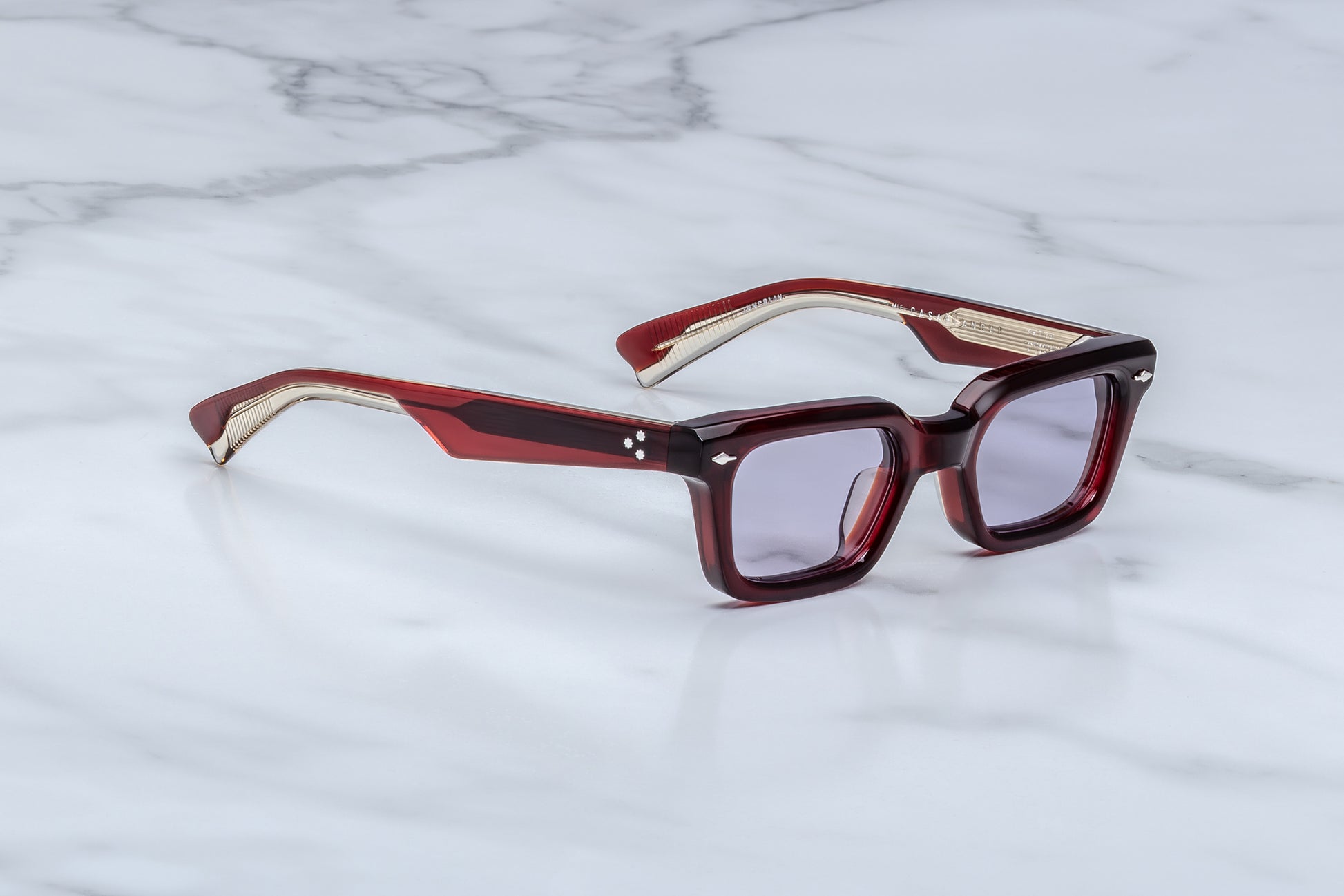 Jacques Marie Mage Casablanca Sunglasses Cherry JMMCB-14N Profile