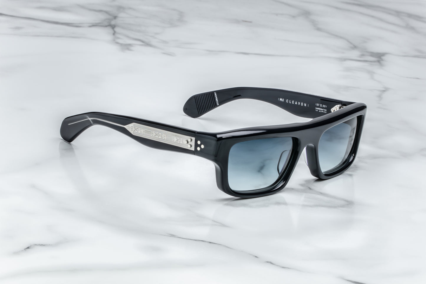 Jacques Marie Mage Cleavon 57 Sunglasses Regal JMMVNX-11K Profile