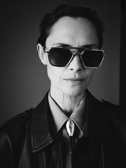Jacques Marie Mage Commodore Sunglasses Model - Alternate View