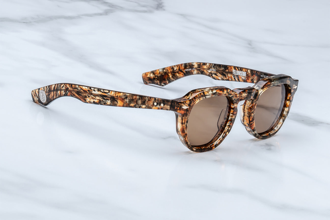 Jacques Marie Mage Firehole River Yellowstone Forever VI Sunglasses Ripley Prismatic JMMRR-13D Profile