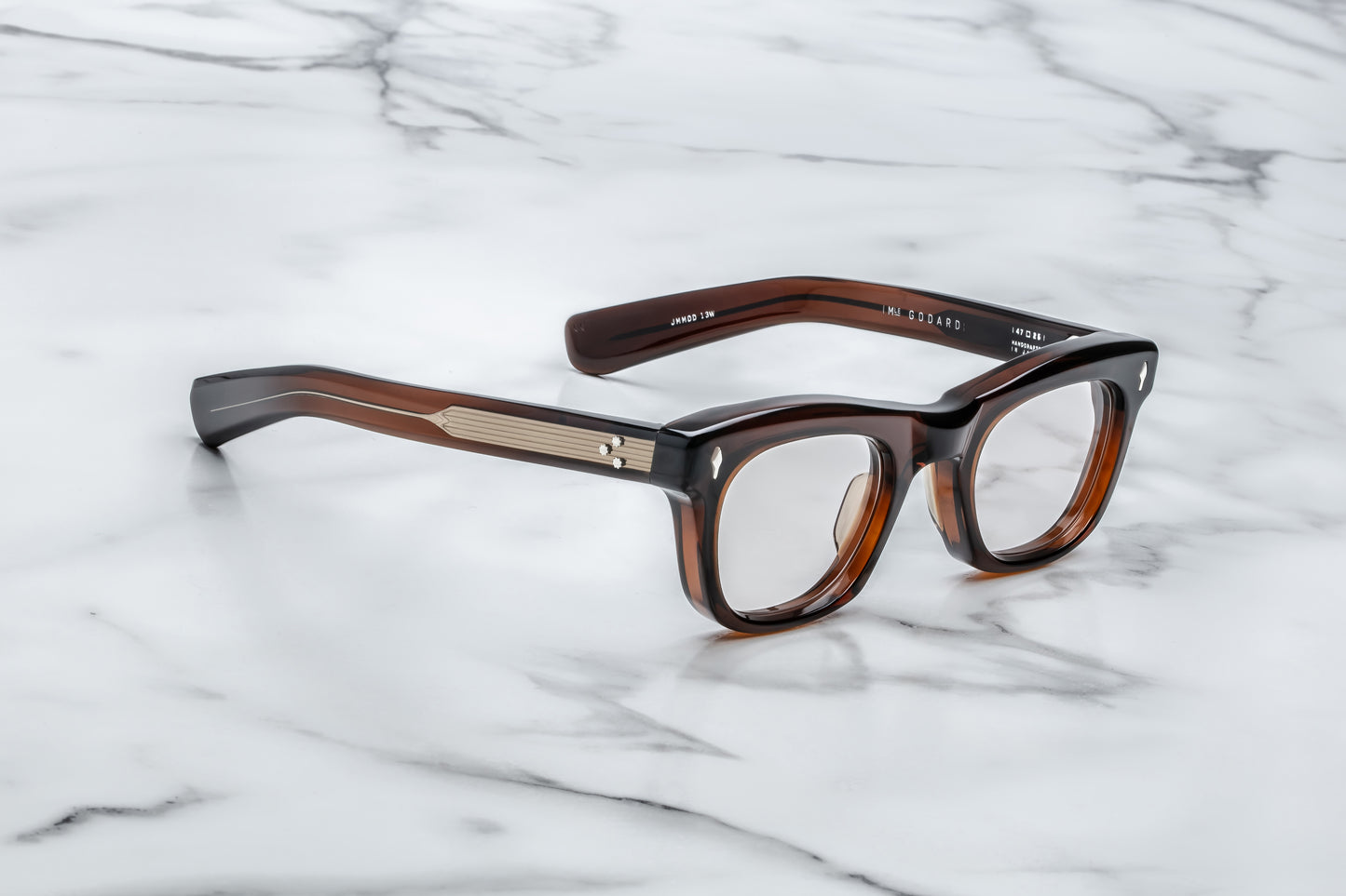 Jacques Marie Mage Godard Rx Eyeglasses Zoltar JMMODRX-13W Profile