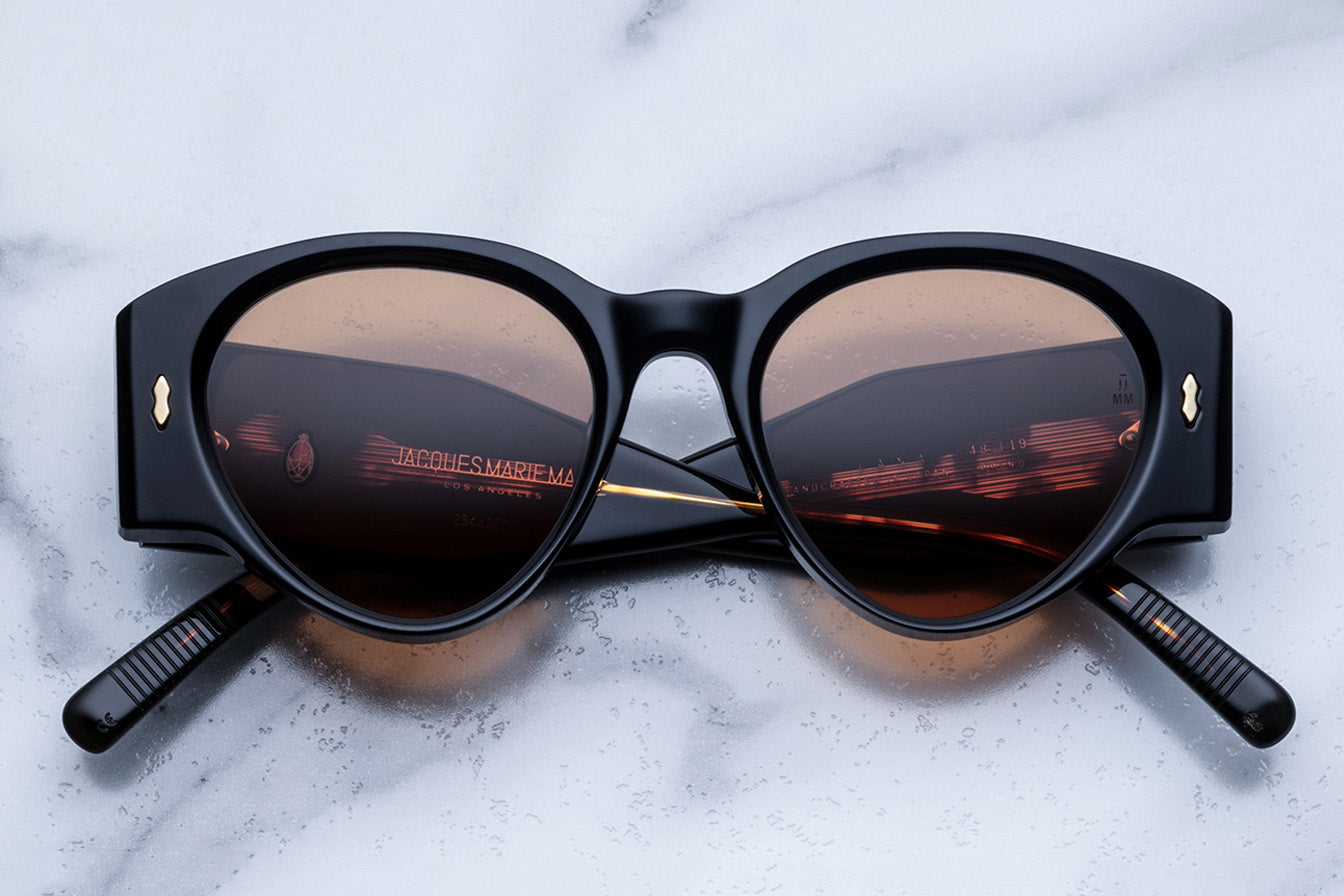 Jacques Marie Mage Lana Sunglasses Noir JMMLN-01 Front