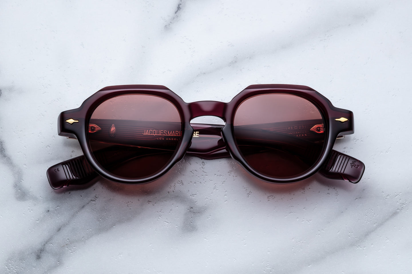 Jacques Marie Mage Pontian Sunglasses Amarena JMMPZ-18M Front