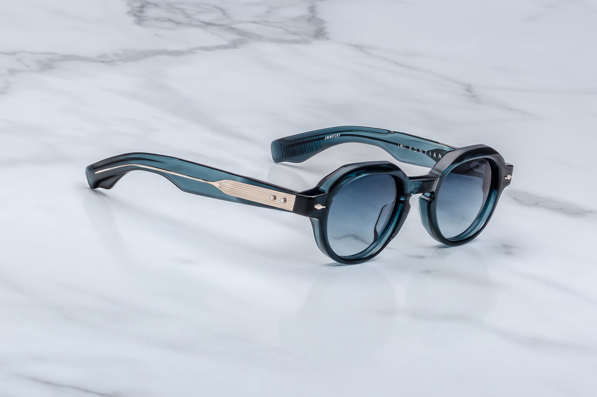 Jacques Marie Mage Pontian Sunglasses Indigo JMMPZ-9F Profile