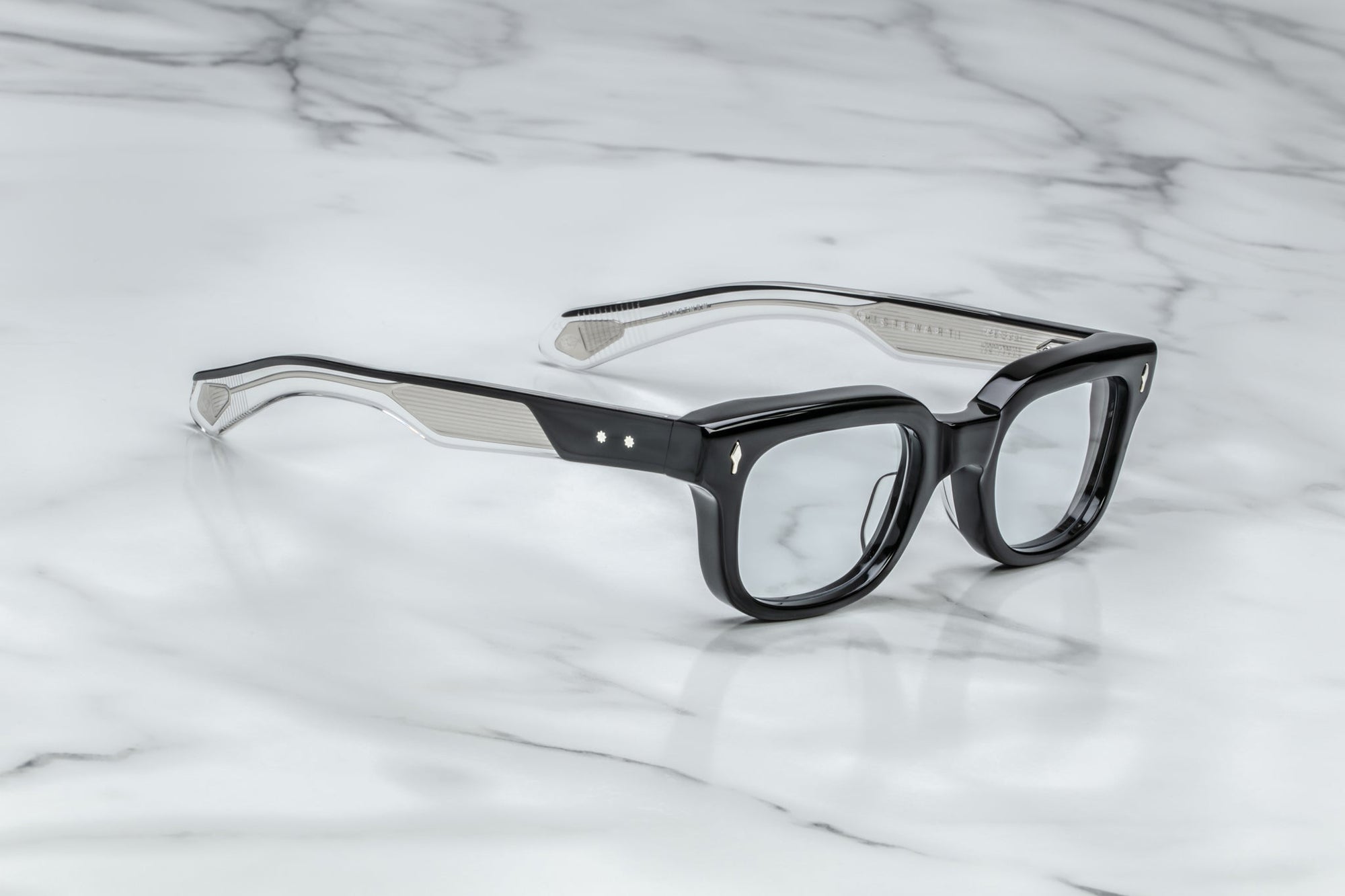 Jacques Marie Mage Stewart Eyeglasses Titan JMMSTWRX-6W Profile