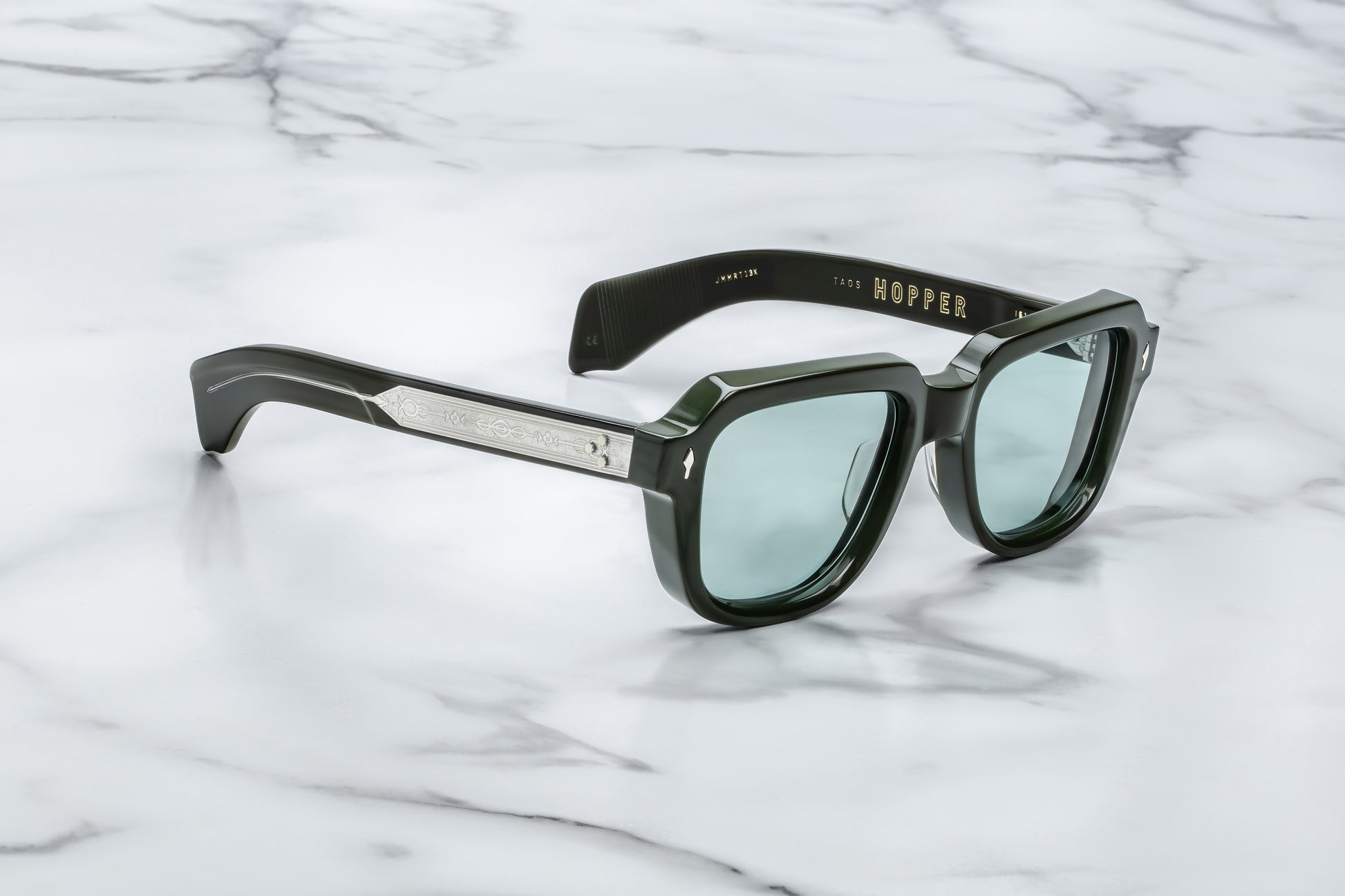 Jacques Marie Mage Taos Sunglasses Evergreen JMMRT-13X Profile