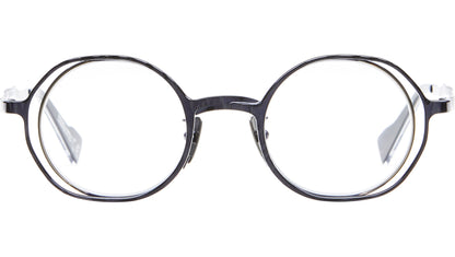 Kuboraum H11 Eyeglasses Optical Mask Blue Gold BG Front