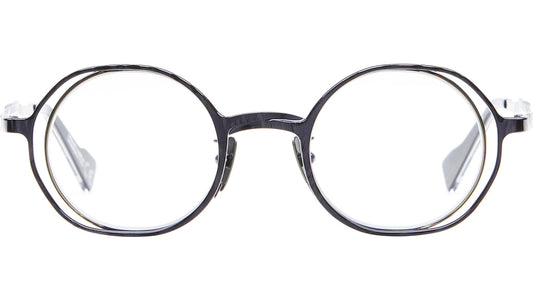 Kuboraum H11 Eyeglasses Optical Mask Blue Gold BG Front