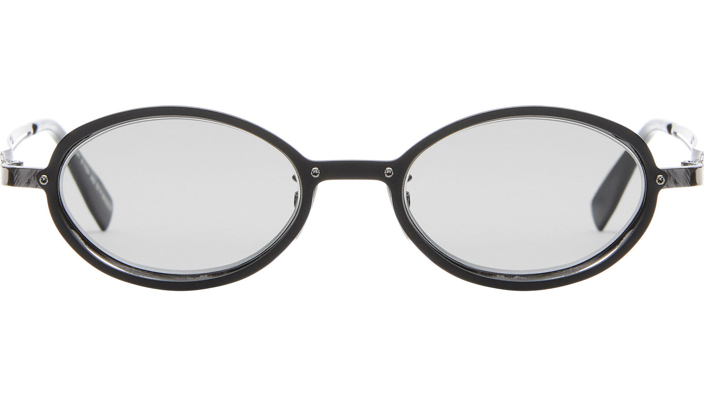 Kuboraum H18 Sunglasses Mask Black Matte BM grey1 Front