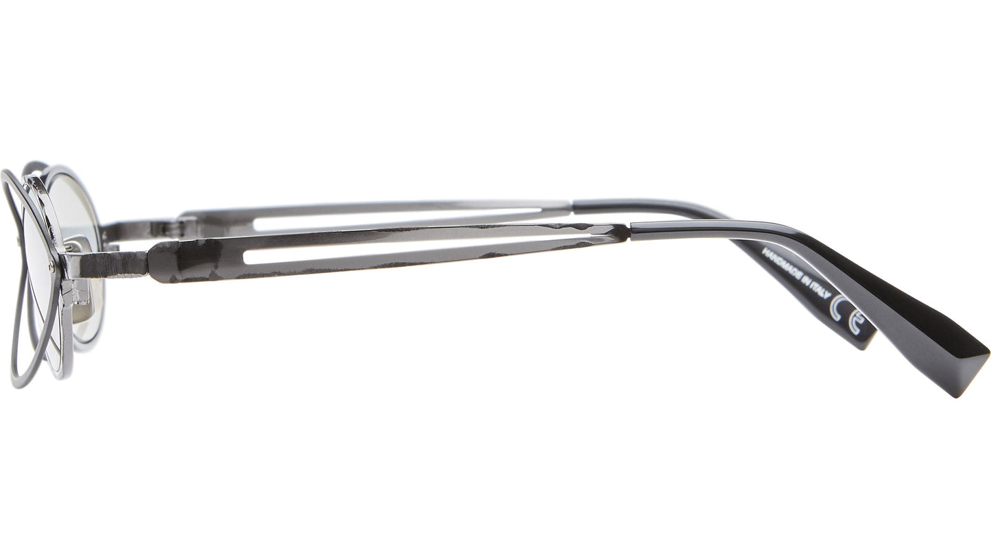 Kuboraum H18 Sunglasses Mask Black Matte BM grey1 Profile