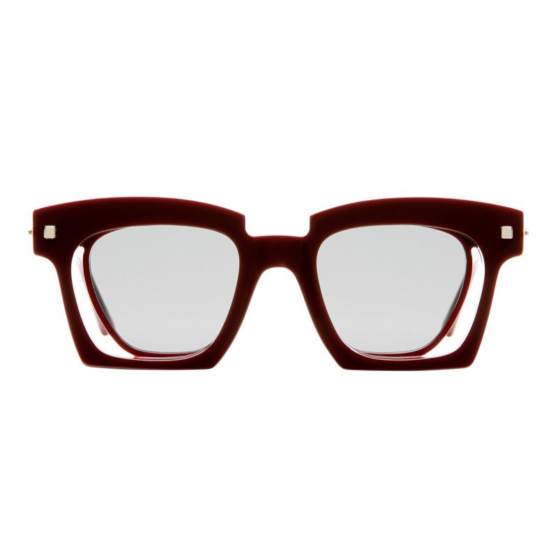 Kuboraum J9 Sunglasses Mask Bordeaux DR grey1 Front