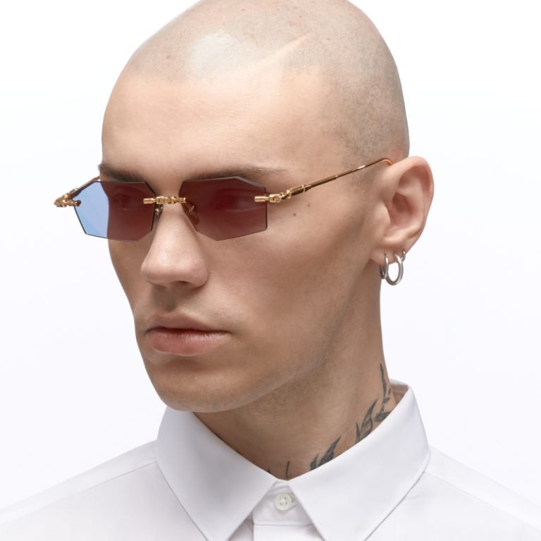 Kuboraum Mask H63 Sunglasses Gold GD Model