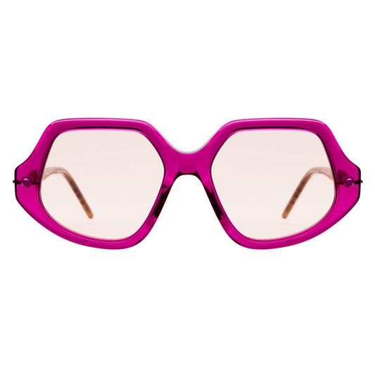 Kuboraum Mask P20 Sunglasses Transparent Cyclamen CY Front