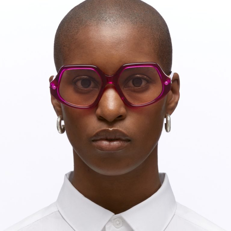 Kuboraum Mask P20 Sunglasses Transparent Cyclamen CY Model