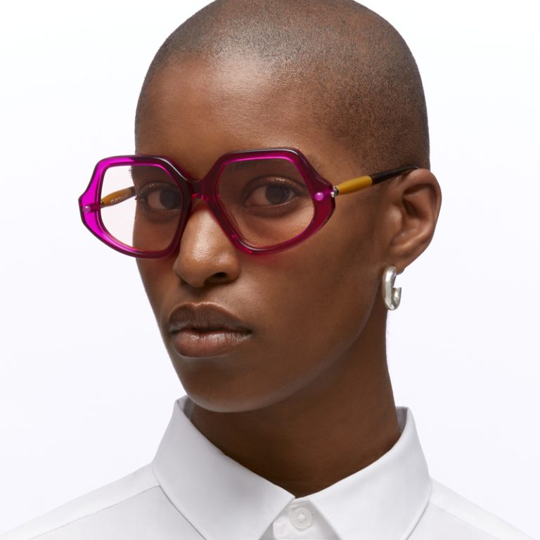 Kuboraum Mask P20 Sunglasses Transparent Cyclamen CY Model