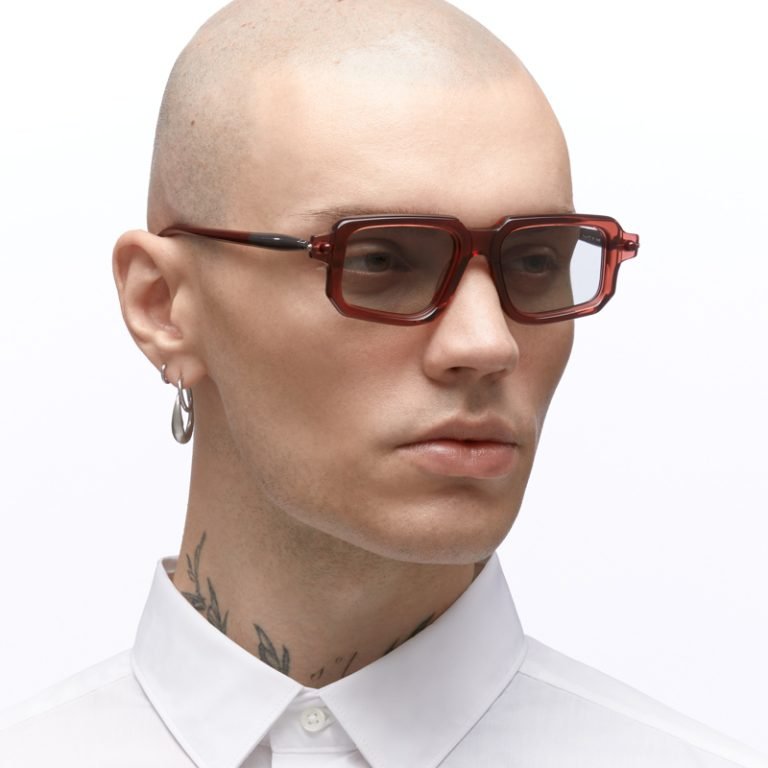 Kuboraum Mask P23 Sunglasses Transparent Bordeaux BX Model