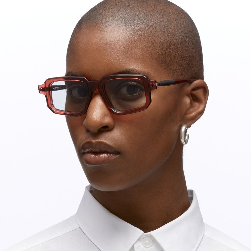 Kuboraum Mask P23 Sunglasses Transparent Bordeaux BX Model