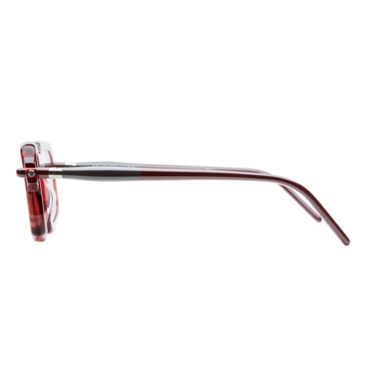 Kuboraum Mask P23 Sunglasses Transparent Bordeaux BX Side