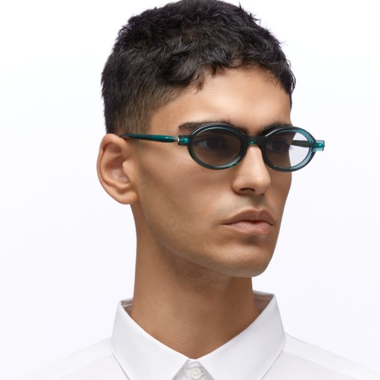 Kuboraum Mask P6 Sunglasses Hamburger Bahnhof Transparent Dark Green HB Model