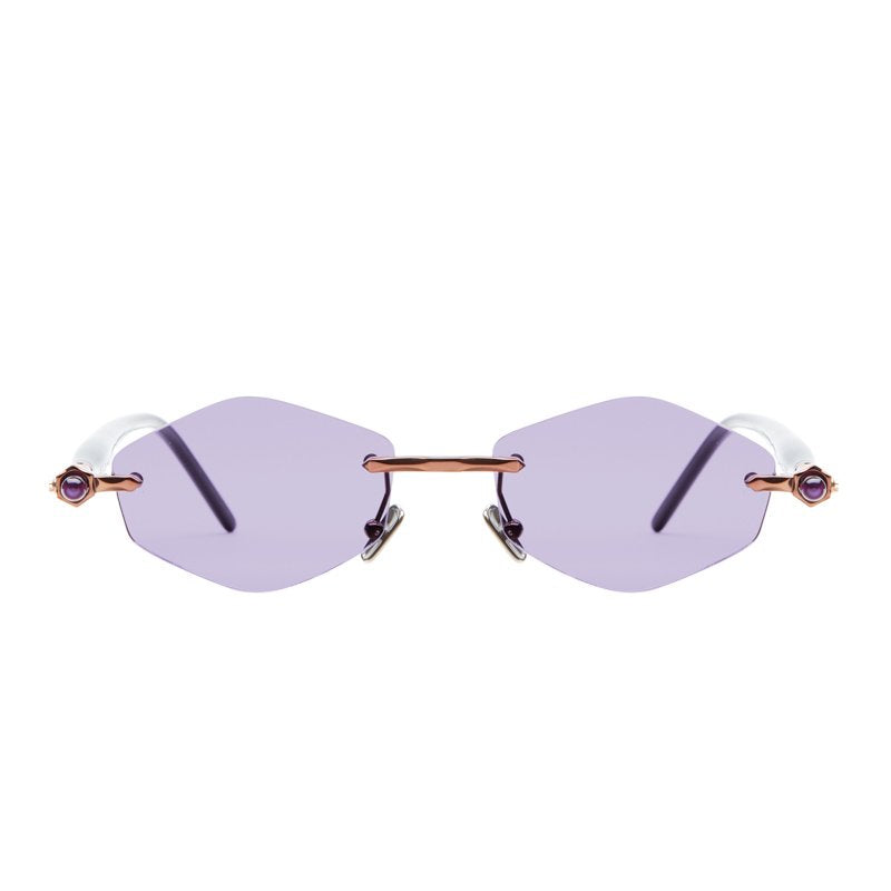 Kuboraum Mask P60 Sunglasses Bronze Transparent Water Green Black Shine BZ GB Front