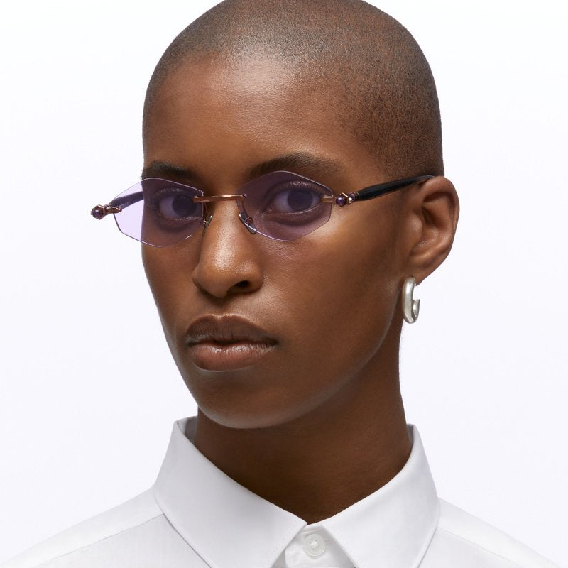 Kuboraum Mask P60 Sunglasses Bronze Transparent Water Green Black Shine BZ GB Model