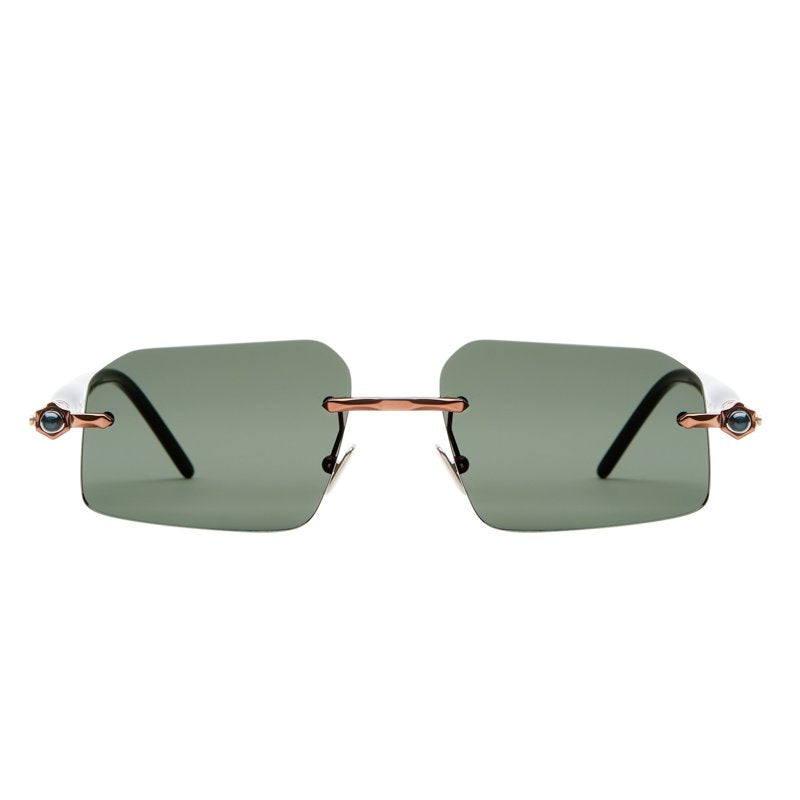Kuboraum Mask P64 Sunglasses Bronze Havana Black Shine BZ HB Front