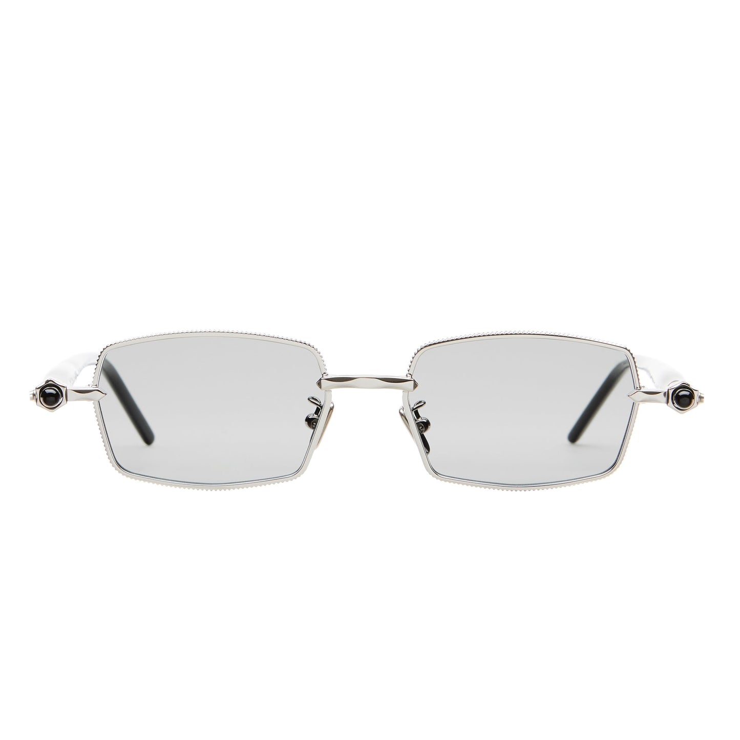 Kuboraum Mask P73 Sunglasses Silver Black Shine SIG Front