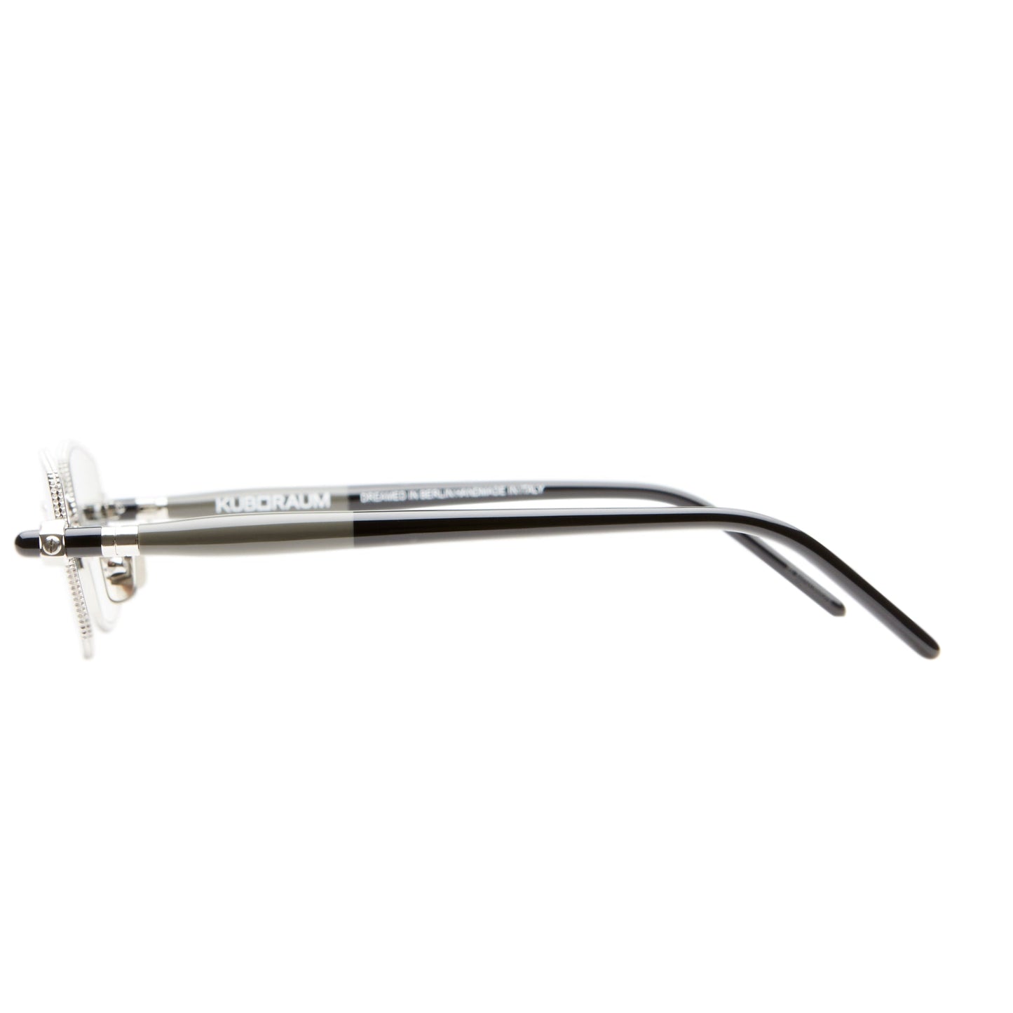 Kuboraum Mask P73 Sunglasses Silver Black Shine SIG Side