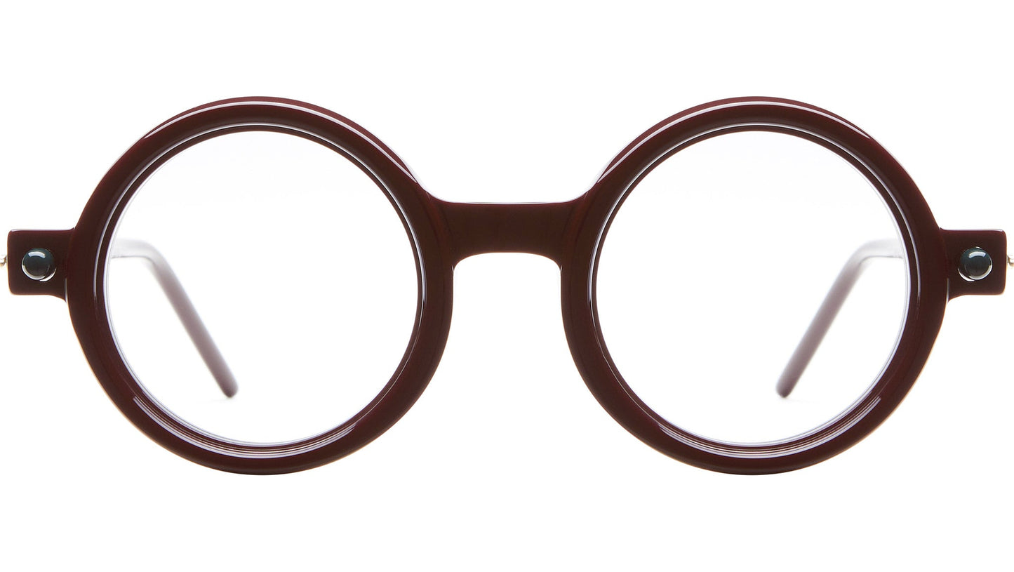 Kuboraum P1 Eyeglasses Optical Mask Bordeaux DR Front