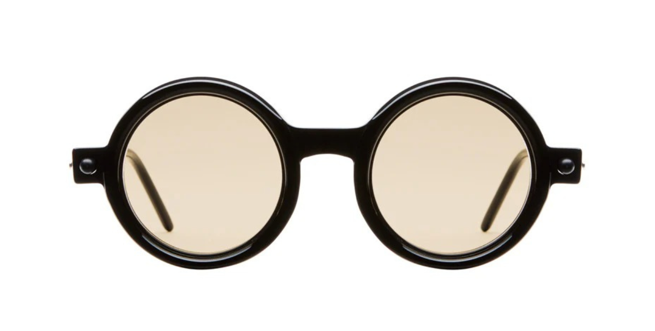 Kuboraum P1 Sunglasses Mask Black BYB brown1 Front