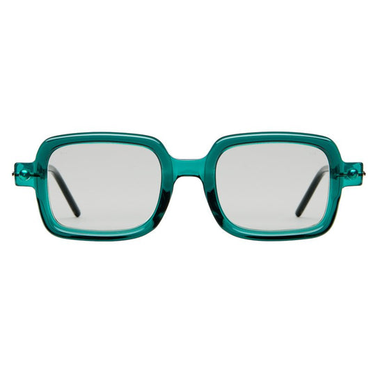 Kuboraum P2 Sunglasses Mask Translucent Musk Green HB grey1 Front