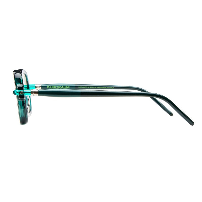 Kuboraum P2 Sunglasses Mask Translucent Musk Green HB grey1 Profile