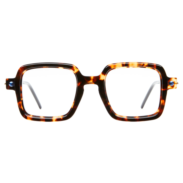 Kuboraum P21 Eyeglasses Optical Mask Havana Blue HAB Front