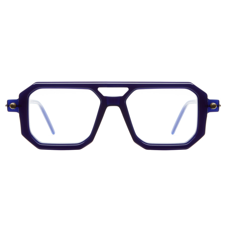 Kuboraum P8 Eyeglasses Optical Mask Dark Blue Military Green BMG Front