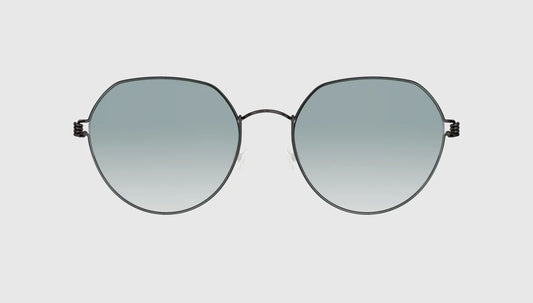 Lindberg AIR TITANIUM RIM EVAN - Black w/ Blue Gradient Tint Lens - PU9/SL97 - Front View
